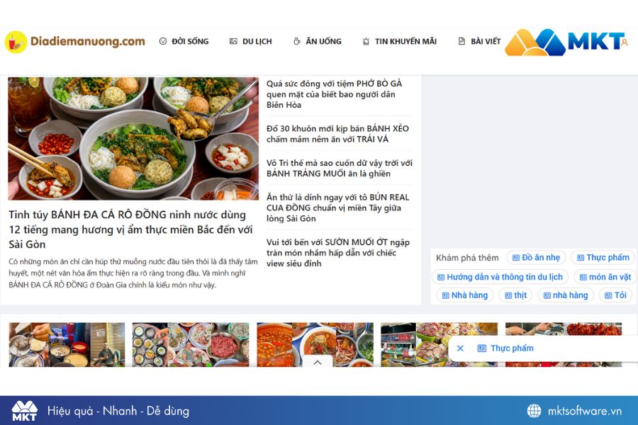 Diadiemanuong.com - forum quen thuộc với người thích ăn uống và vui chơi