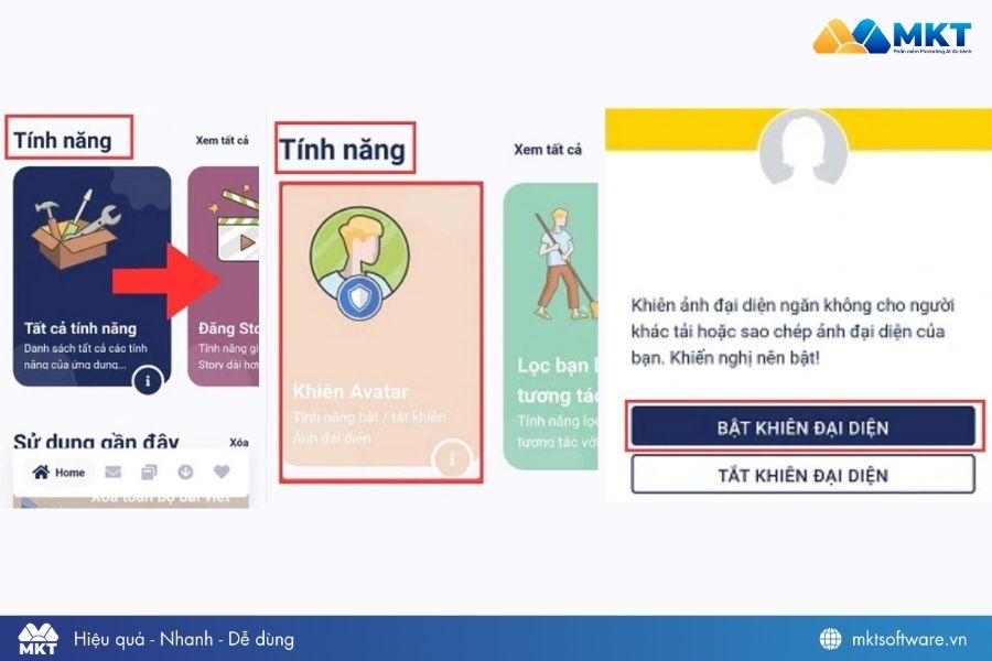 Cách bật khiên bảo vệ Facebook bằng app Monokai Toolkit
