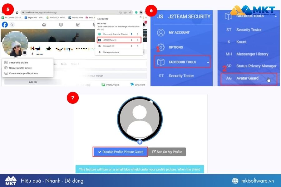 Kích hoạt khiên bảo vệ avatar Facebook