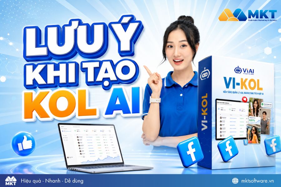 Lưu ý khi tạo KOL AI bằng phần mềm VI KOL Lưu ý khi tạo KOL AI bằng phần mềm VI KOL