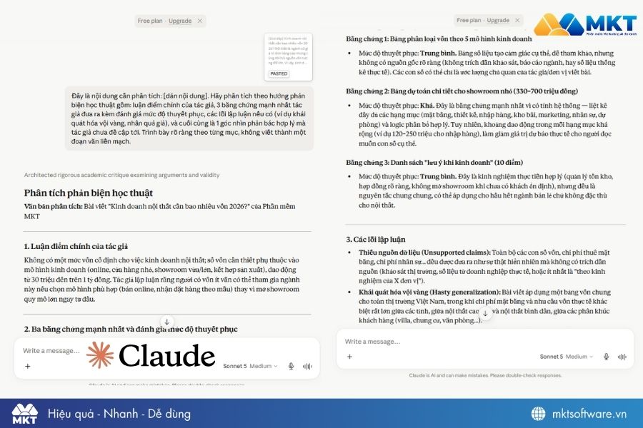 Câu lệnh Claude nghiên cứu tài liệu