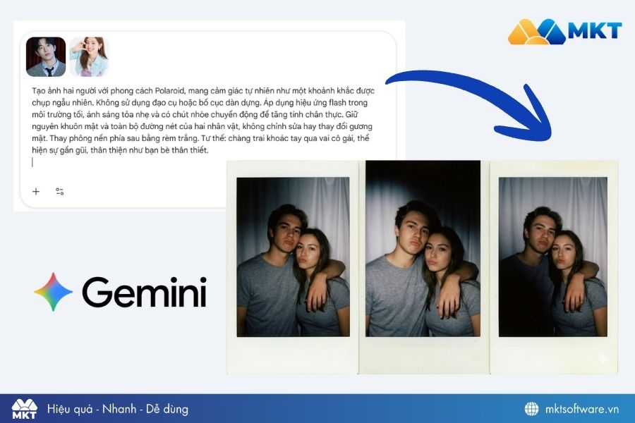 Câu lệnh Gemini tạo ảnh polaroid Câu lệnh Gemini tạo ảnh polaroid