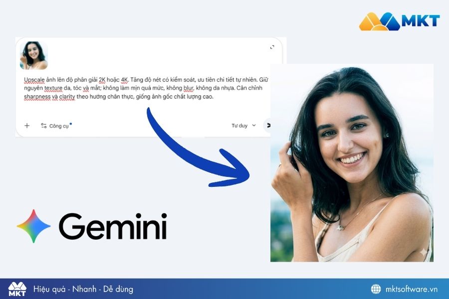 Câu lệnh làm nét ảnh trên Gemini Câu lệnh làm nét ảnh trên Gemini