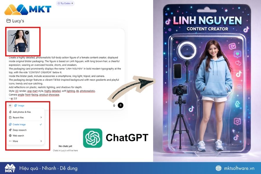 Cách tạo mô hình bằng câu lệnh ChatGPT