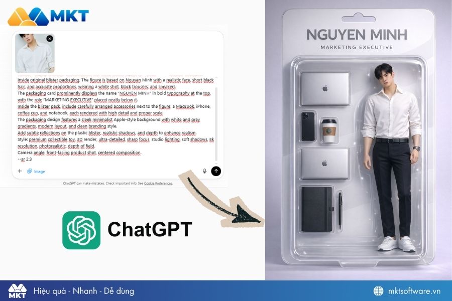 Câu lệnh tạo mô hình dân văn phòng – phong cách hiện đại