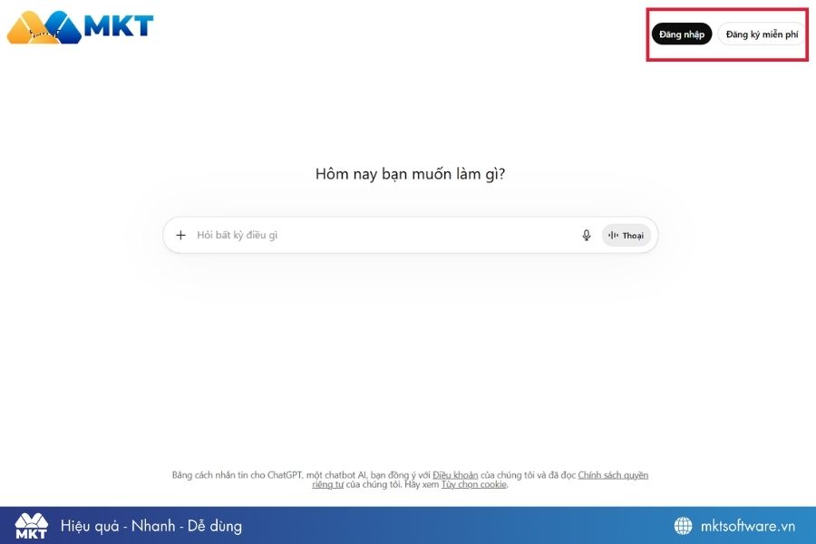 Nhấn chọn Đăng ký miễn phí