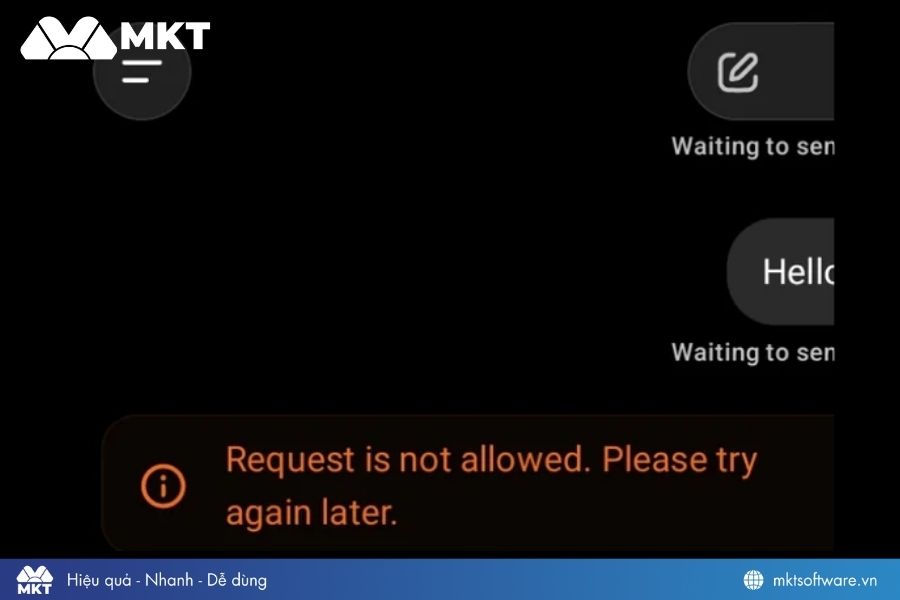 Lỗi Request is not allowed Lỗi Request is not allowed