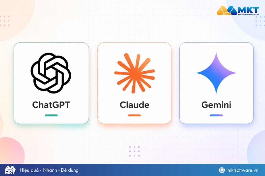 So sánh ChatGPT, Gemini và Claude