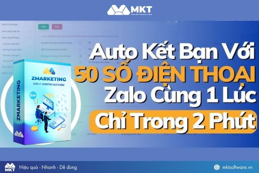 MKT ZMarketing – Gửi lời mời kết bạn Zalo đến đúng khách hàng mục tiêu