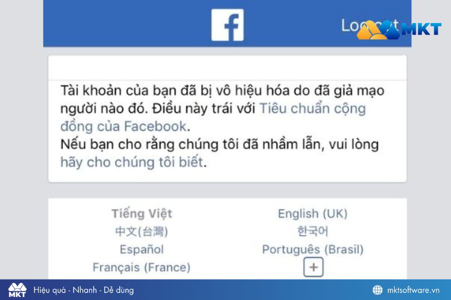 FAQ MD xuất hiện khi tài khoản giả mạo danh tính người khác