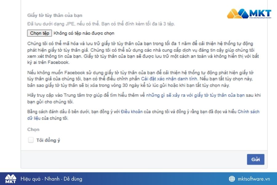 Chọn tệp khi điền biểu mẫu khi gửi yêu cầu hỗ trợ khôi phục tài khoản Chọn tệp khi điền biểu mẫu khi gửi yêu cầu hỗ trợ khôi phục tài khoản