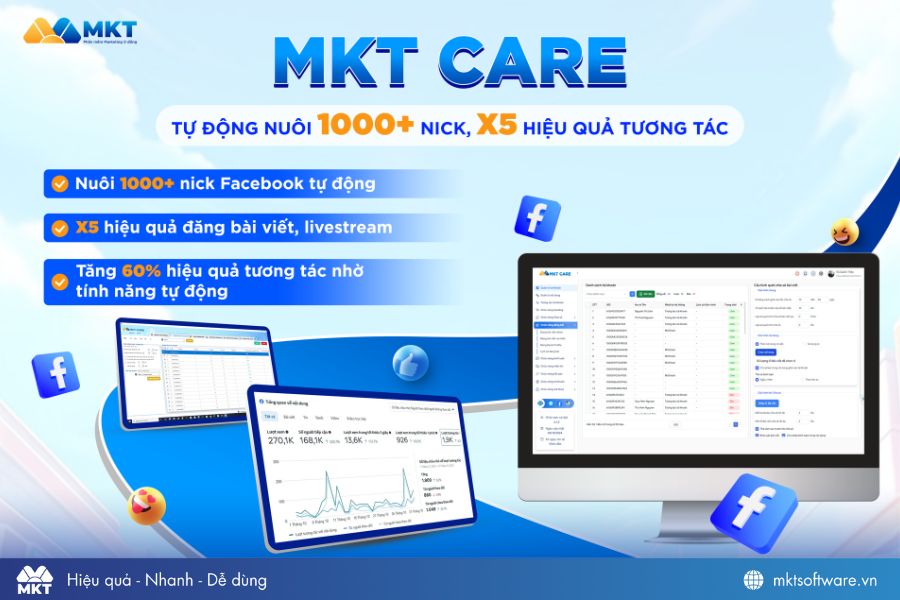 Tool Facebook marketing tự động - MKT Care Tool Facebook marketing tự động - MKT Care