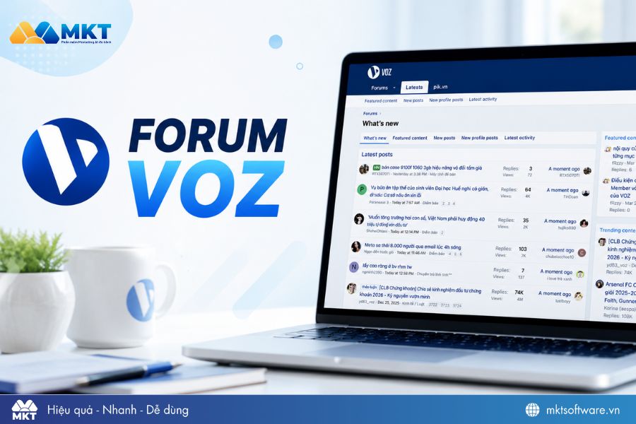 Forum VOZ - một trong những diễn đàn nổi tiếng tại Việt Nam