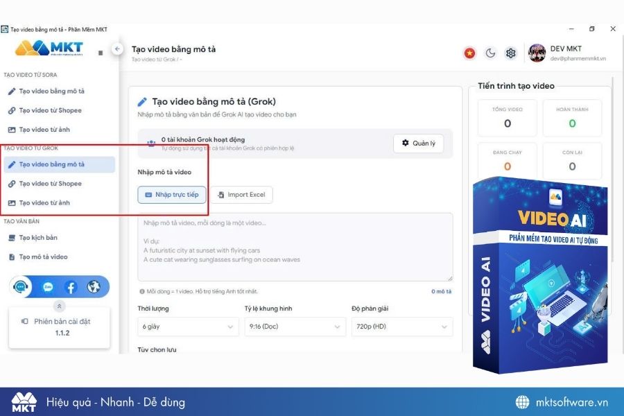 Phần mềm Video AI có tích hợp sẵn Grok AI Phần mềm Video AI có tích hợp sẵn Grok AI