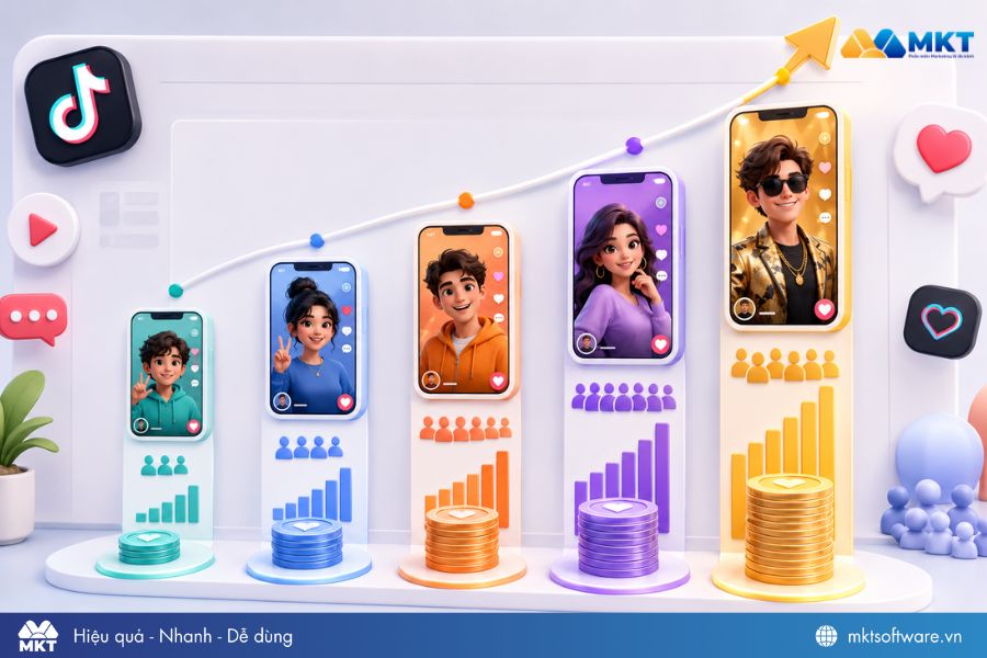Phân loại các nhóm KOL TikTok