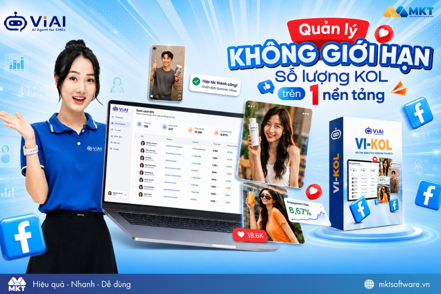 Phần mềm tạo KOL ảo bằng AI - VI KOL Phần mềm tạo KOL ảo bằng AI - VI KOL