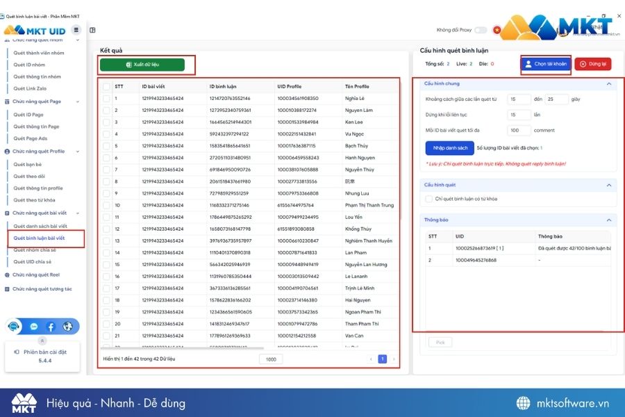 Các bước lấy UID Facebook người bình luận bài viết bằng MKT UID Các bước lấy UID Facebook người bình luận bài viết bằng MKT UID