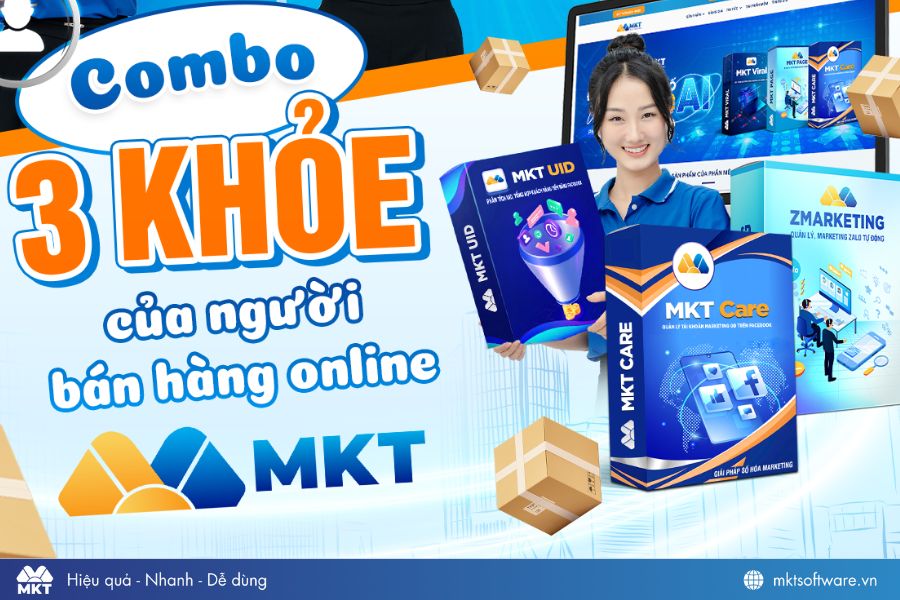 Combo phần mềm hỗ trợ kinh doanh MKT UID, MKT Care và ZMarketing