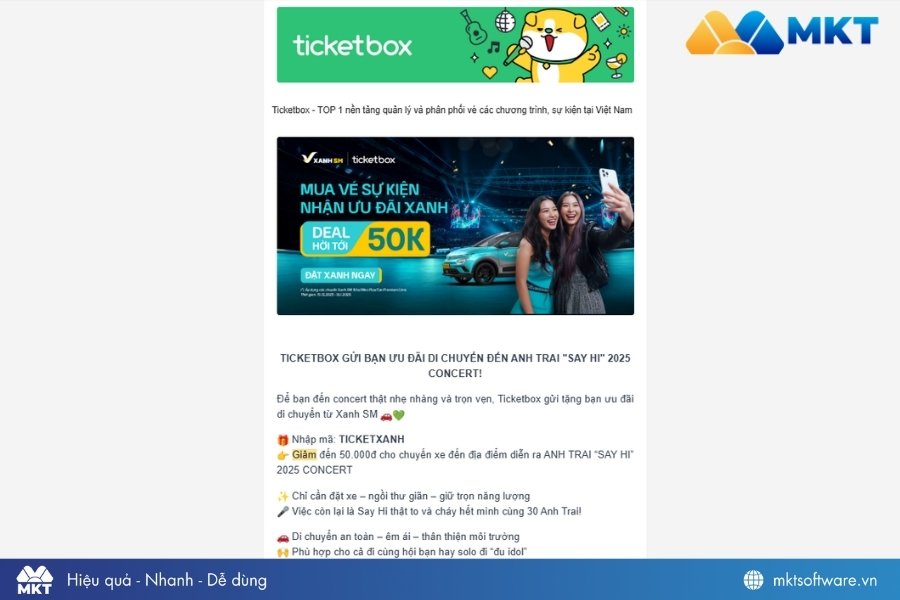 Mẫu thông báo chương trình khuyến mại đến khách hàng qua email Mẫu thông báo chương trình khuyến mại đến khách hàng qua email
