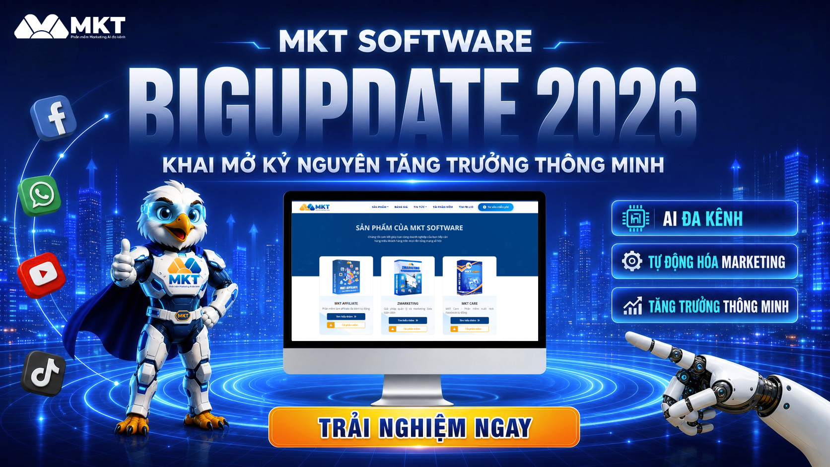 MKT Software - Phần mềm AI Marketing đa kênh