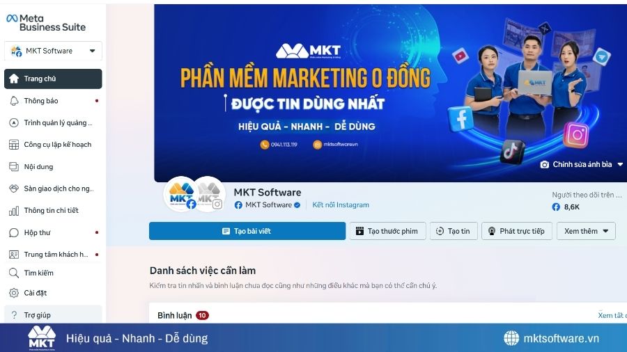 Social Marketing tool Meta Business Suite