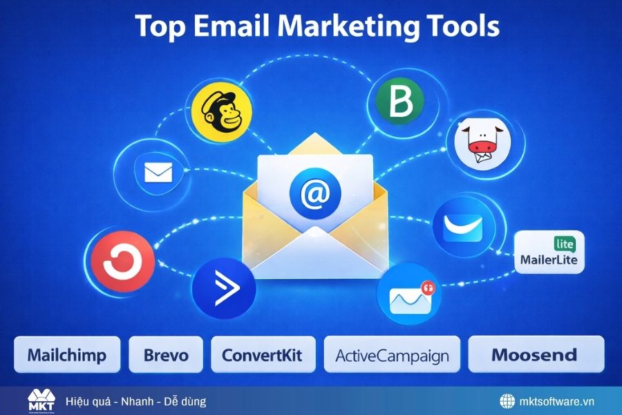 Top email Marleting tool phổ biến nhất