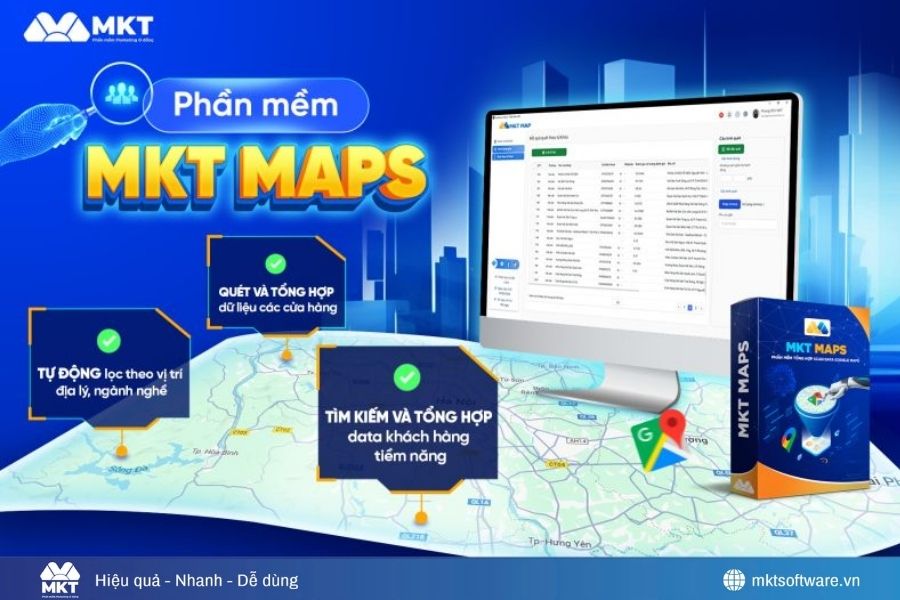 Marketing Tool lấy sđt MKT Maps