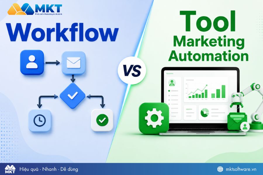 Phân biệt workflow và tool marketing automation Phân biệt workflow và tool marketing automation