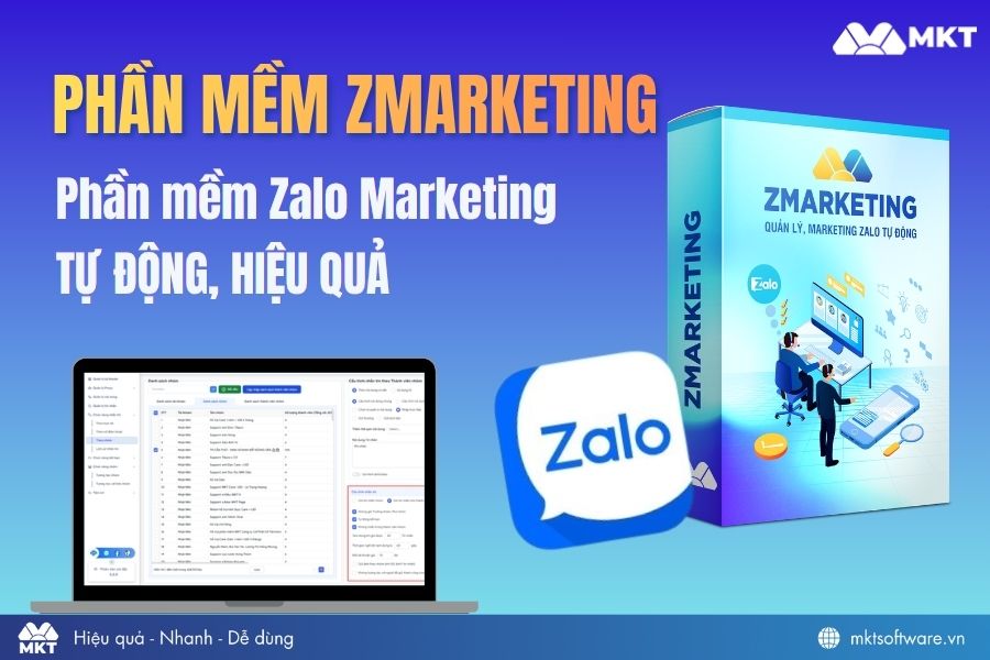 Phần mềm hỗ trợ bán hàng, xây cộng đồng Zalo - ZMarketing
