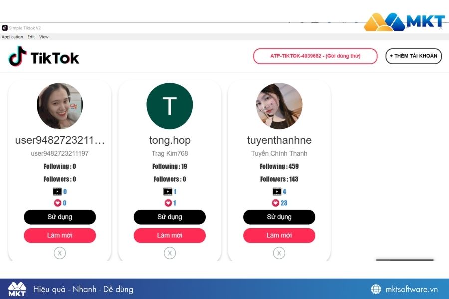 Phần mềm tăng follow TikTok Simple TikTok