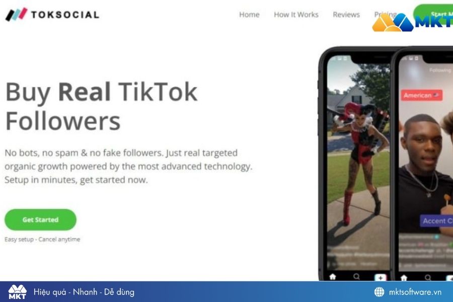 Phần mềm tăng follow TikTok TokSocial