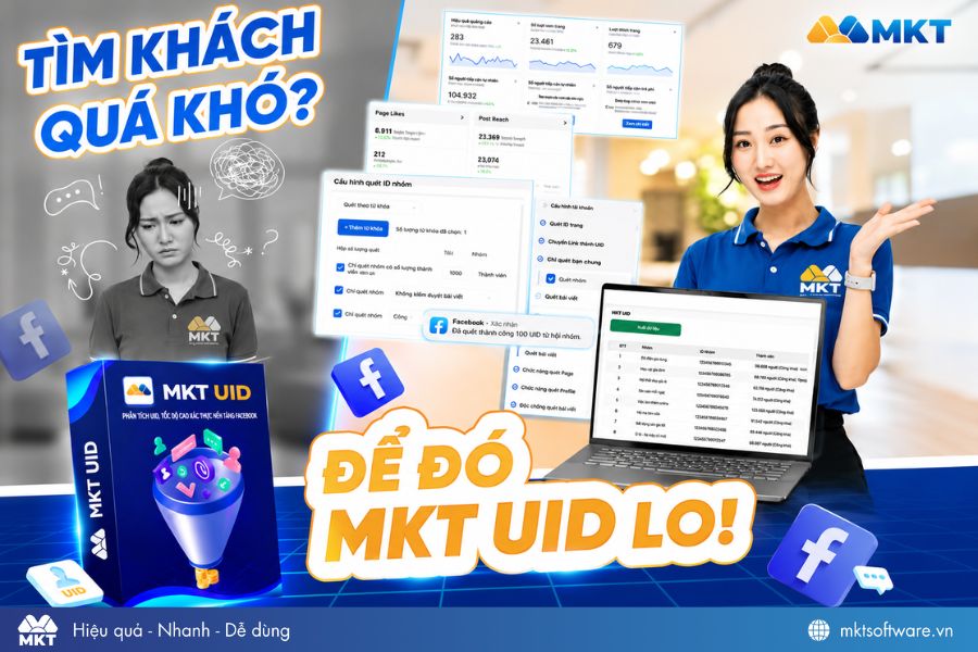 Phần mềm quản lý thông tin khách hàng MKT UID
