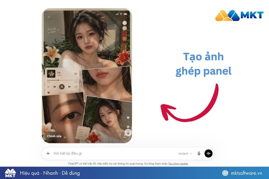 Prompt tạo ảnh ghép panel