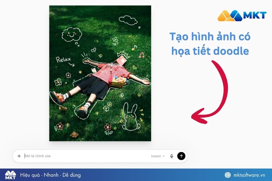 Prompt tạo hình ảnh có họa tiết doodle