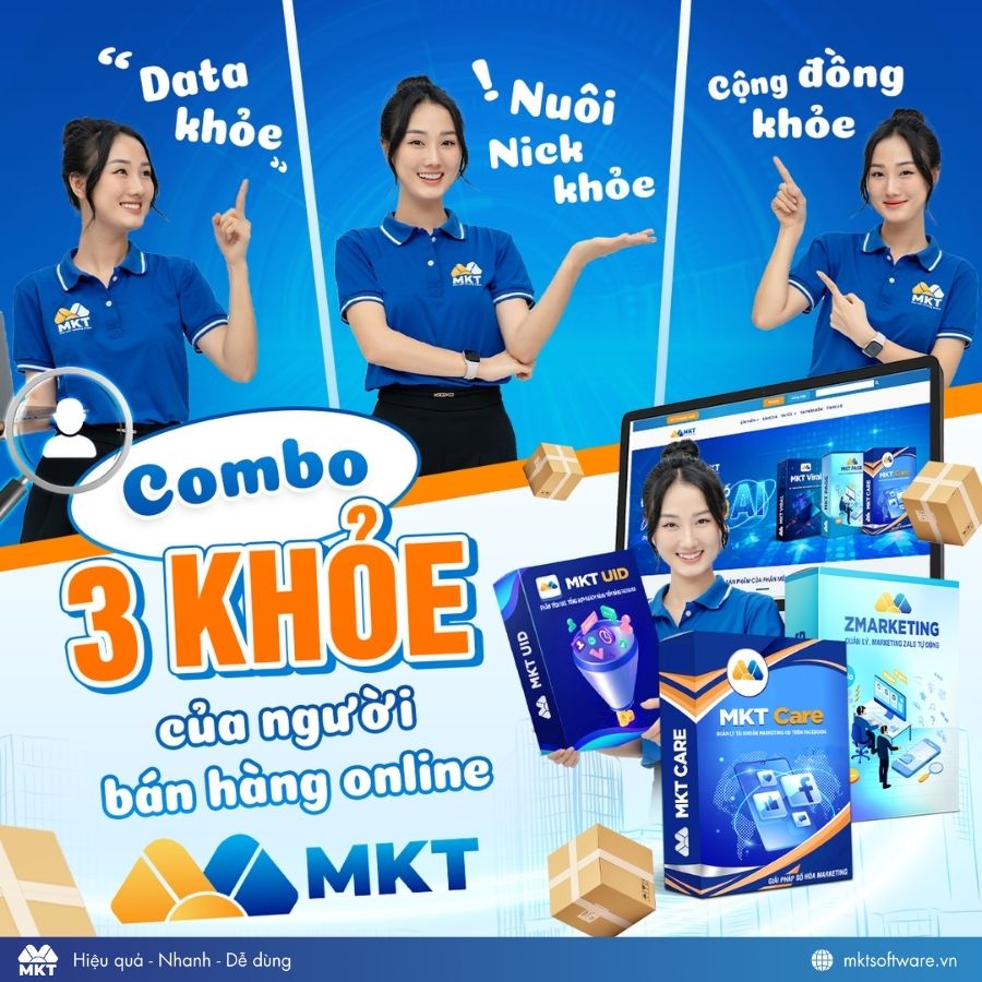 Bán hàng cá nhân hiệu quả với combo MKT UID - MKT Care - ZMarketing