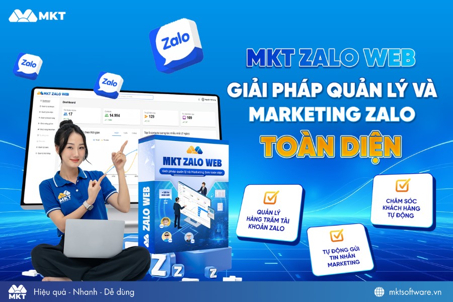 MKT Zalo Web - Giải pháp quản lý và Marketing Zalo toàn diện 