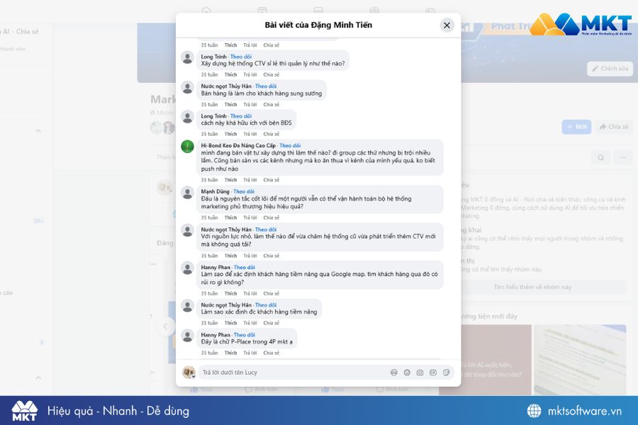 Seeding comment Facebook dạng hỏi – đáp Seeding comment Facebook dạng hỏi – đáp