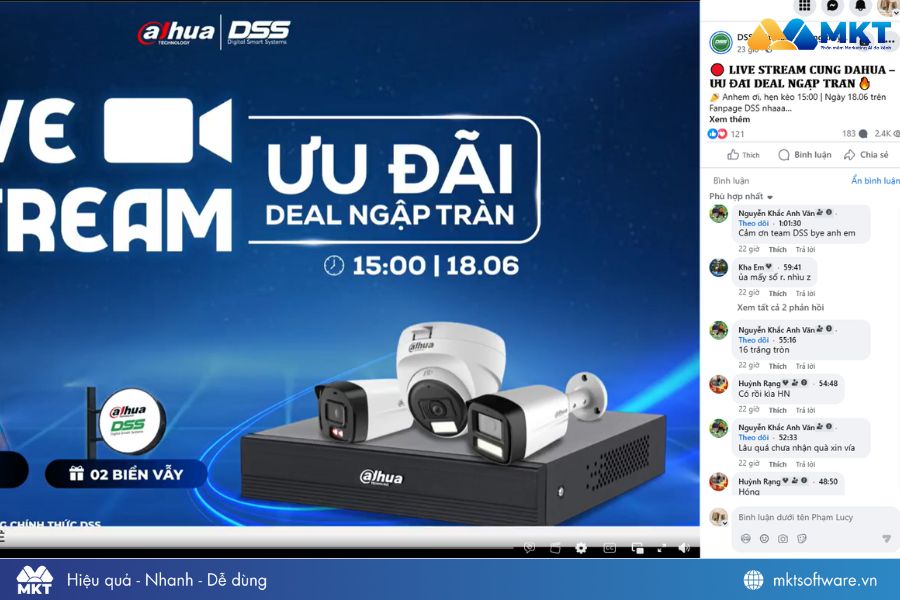 Seeding comment Facebook cho livestream Seeding comment Facebook cho livestream