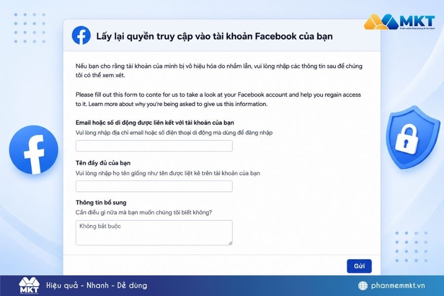 Link kháng nghị Facebook 751 Link kháng nghị Facebook 751