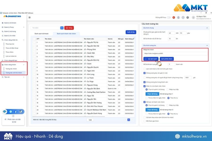 Cách tìm kiếm thành viên nhóm zalo không cần tham gia bằng ZMarketing Cách tìm kiếm thành viên nhóm zalo không cần tham gia bằng ZMarketing