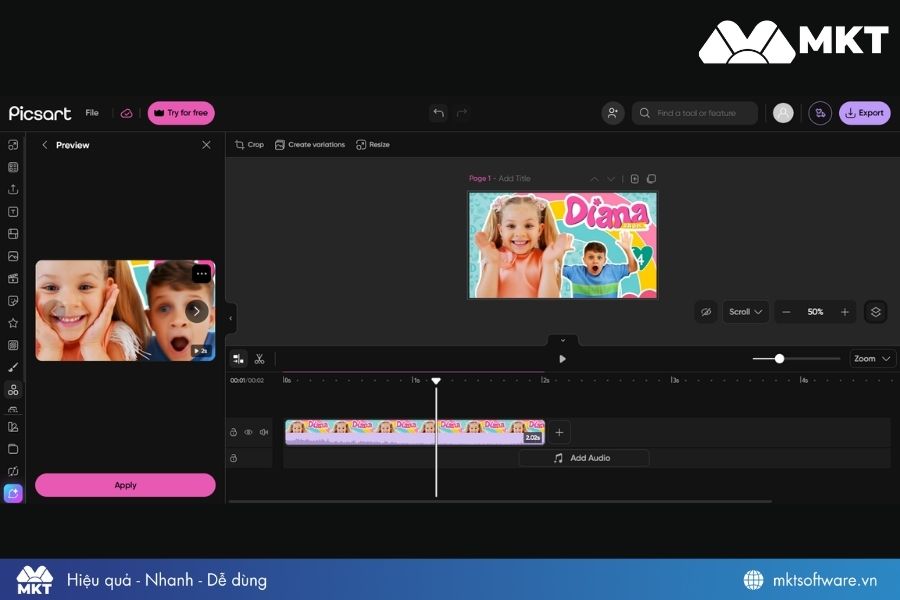 Chỉnh và xuất video