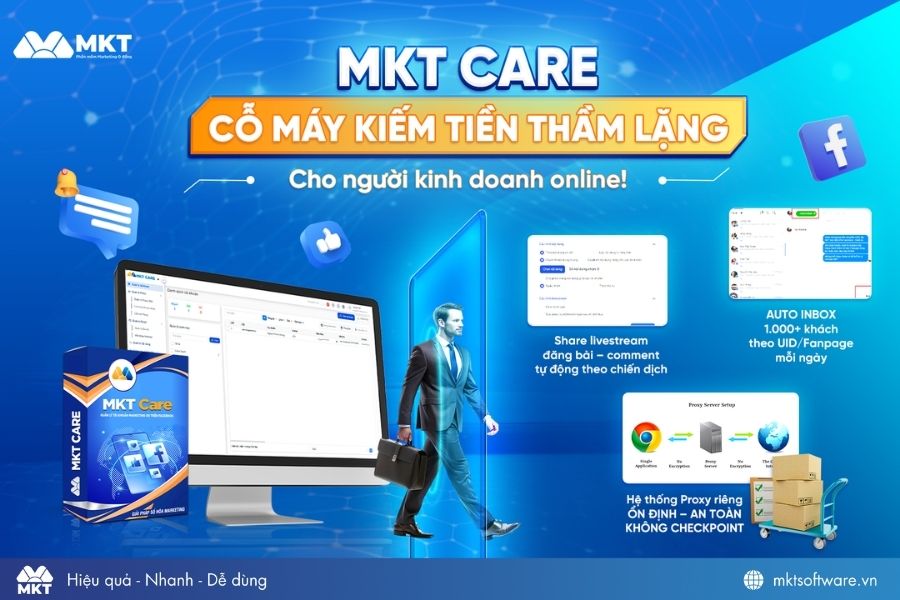Phần mềm Facebook marketing MKT Care