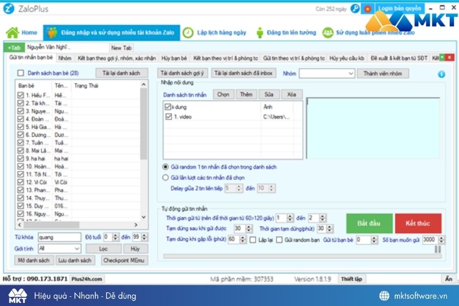 Phần mềm ZaloPlus