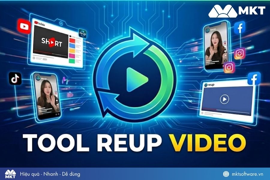 Tool reup video giúp bạn tải và chỉnh sửa video từ các nền tảng khác tự động 