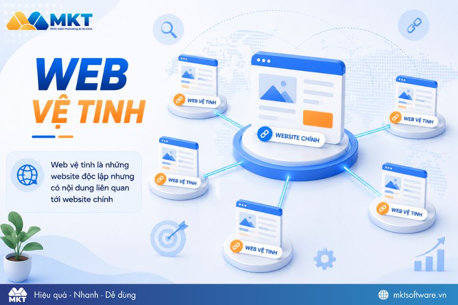 Website vệ tinh là web có nội dung bổ trợ cho website chính Website vệ tinh là web có nội dung bổ trợ cho website chính