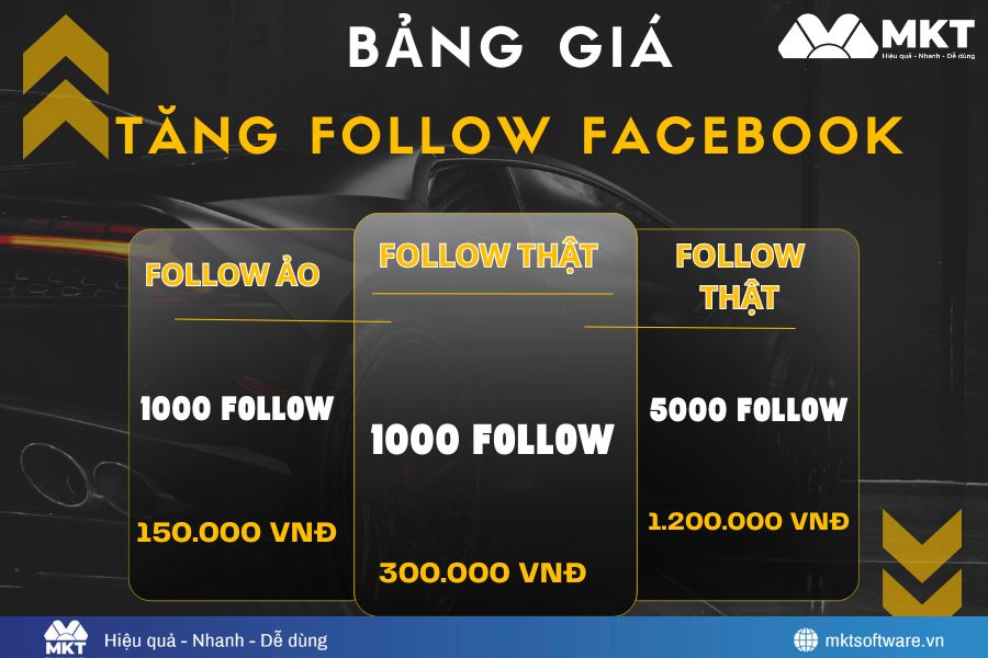 Bảng giá tăng follow Facebook mới nhất 2026