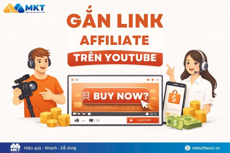 Cách gắn link affiliate trên YouTube kiếm hoa hồng tiếp thị liên kết