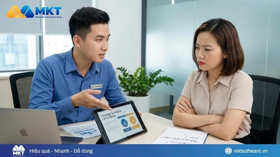 Không lung lay khi khách hàng tỏ thái độ từ chối