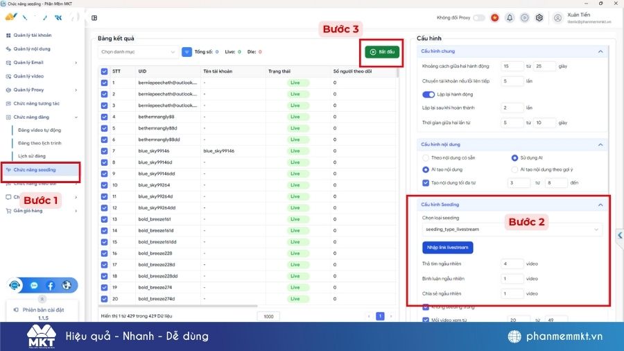 Cách buff tim TikTok bằng MKT TikPro