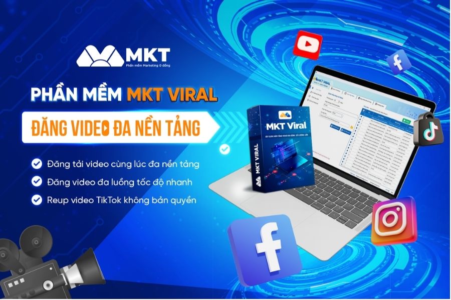 MKT Viral - công cụ hỗ trợ reup video thông minh